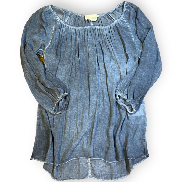 2for$35 ANTHROPOLGIE Saturday/Sunday Fara Peasant Top Size Small - Picture 3 of 13